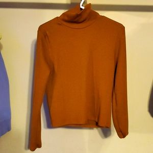 Dark mustard turtle neck